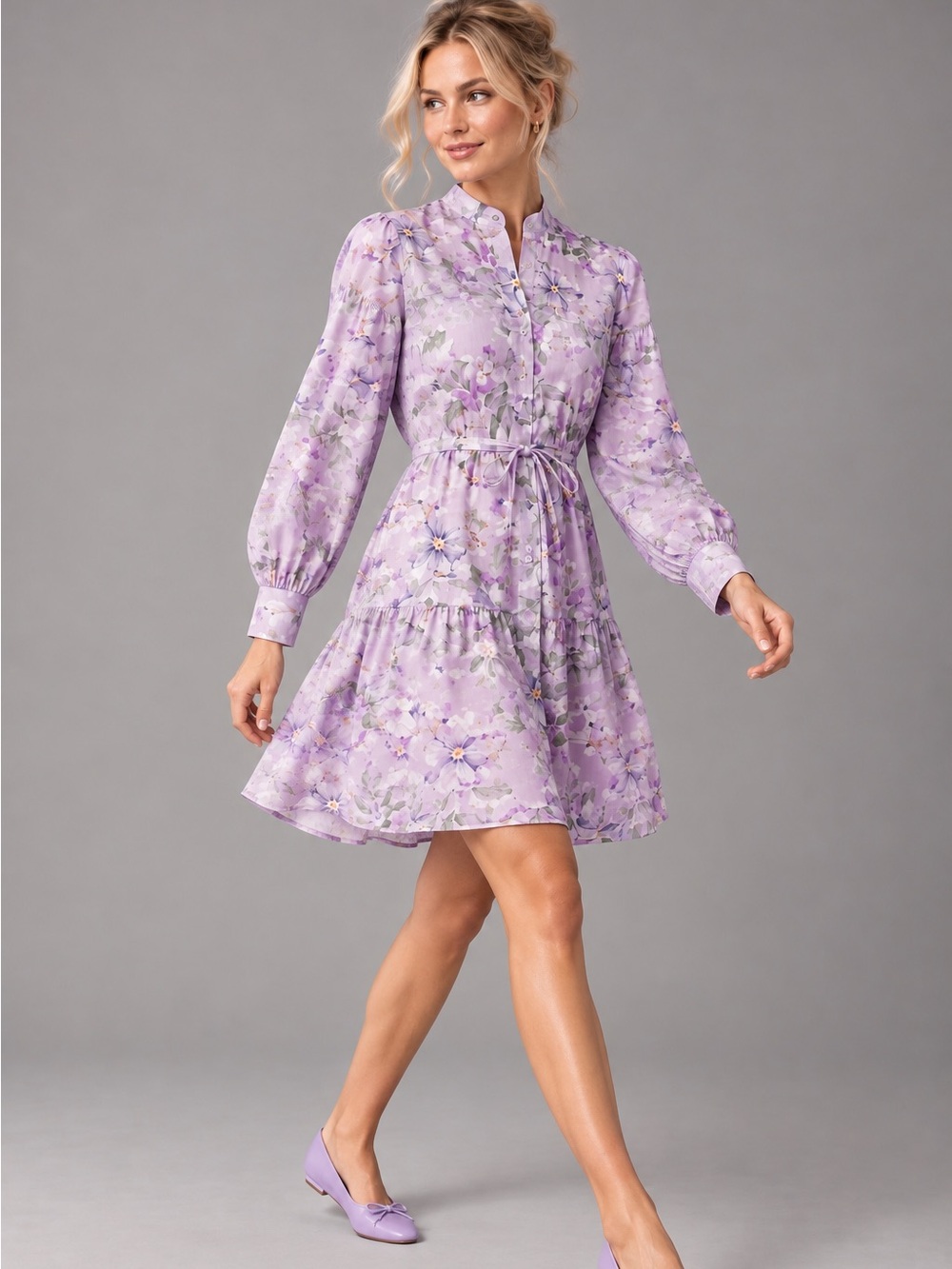 Alex Marie Wren Floral Linen Blend Dress 4 NWT